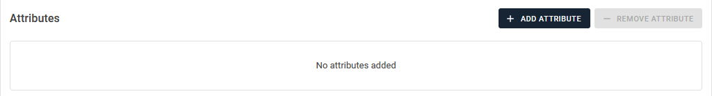 Empty attributes state